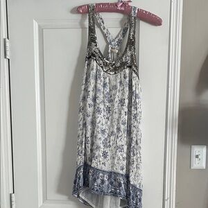 Altar'd State Blue and White Floral dress